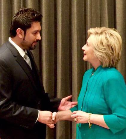 Proud moment for South Asian Community As Rehan Siddiqi Meets With Presidential Candidate Hillary Clinton